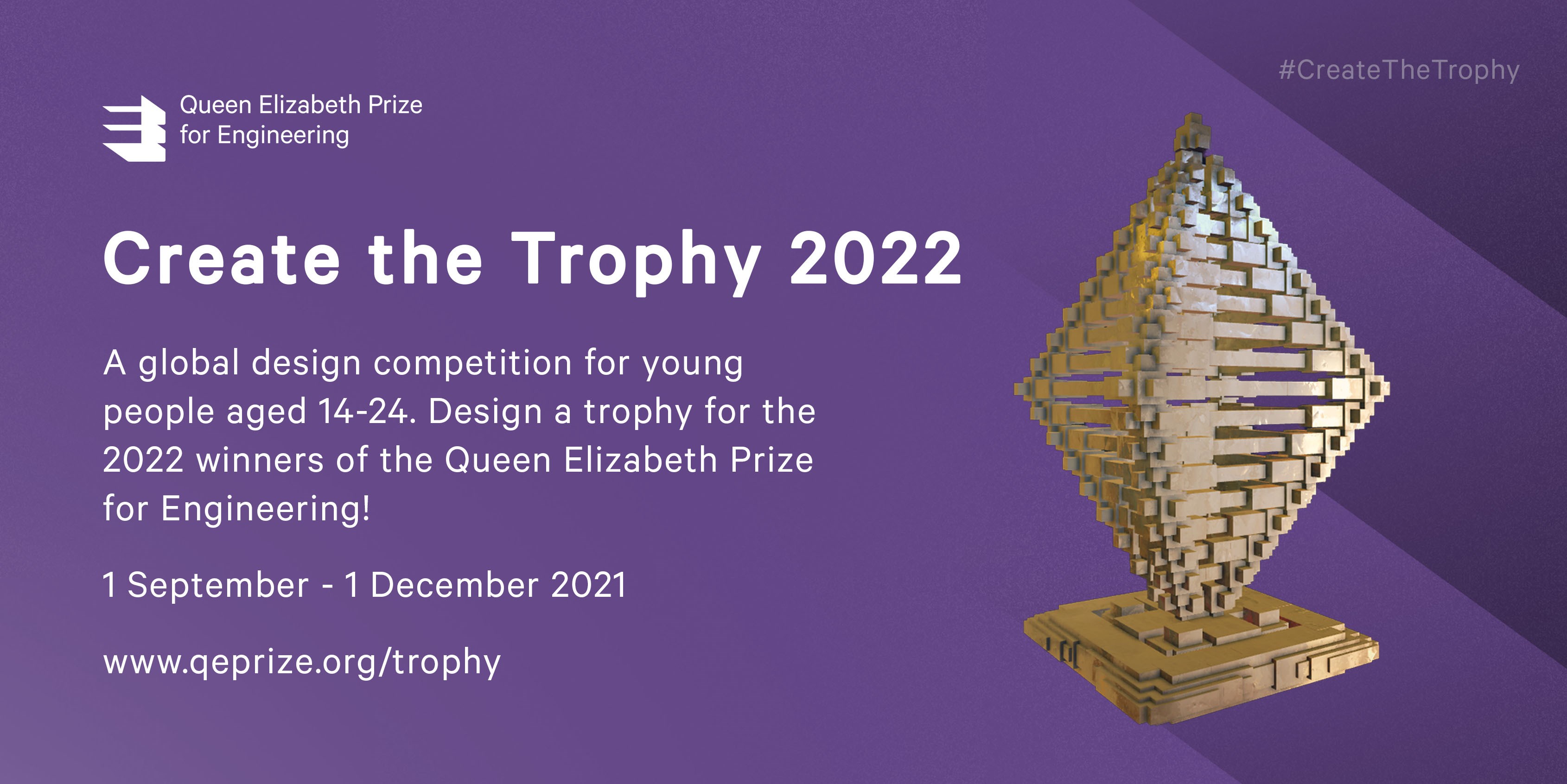 Create the Trophy 2022 - image of last year's trophy and competition details (shown in article)