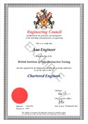 Engineering Council new certificate design