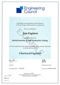 Engineering Council old certificate design