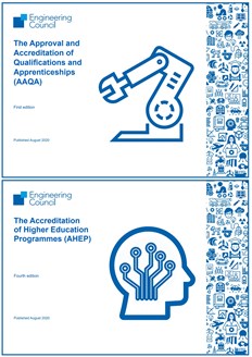 Screenshot of the covers of AHEP and AAQA
