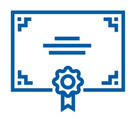 Icon of a certificate
