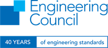 Engineering Council logo - 40 years of engineering standards