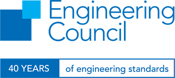 Engineering Council "40 years of engineering standards" logo