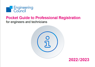 Cover image, Pocket Guide to Professional Registration 2022/23 - information button graphic