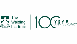 Text reads "The Welding Institute 100 year anniversary"